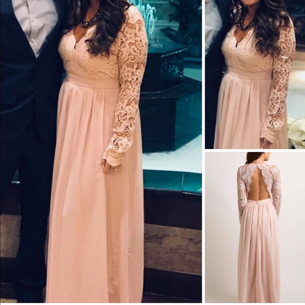 Blush formal dress